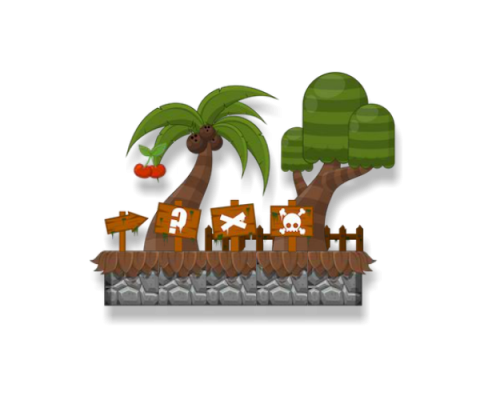 Platform Jungle Game Art