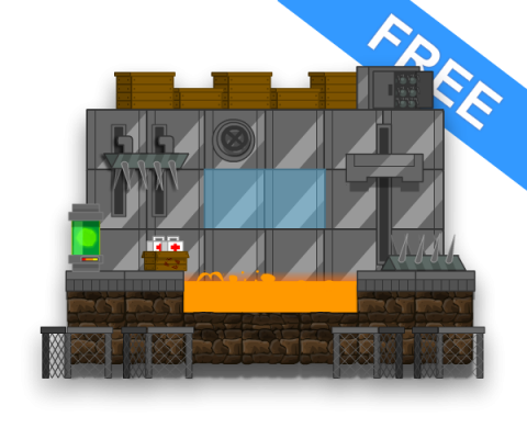 Free Game Art Lava Station