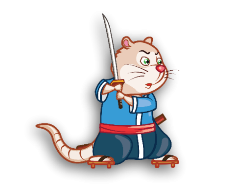 Samurai Rat Game Art Character