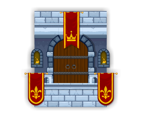 Royalty Free Game Art - Castle Platform Set
