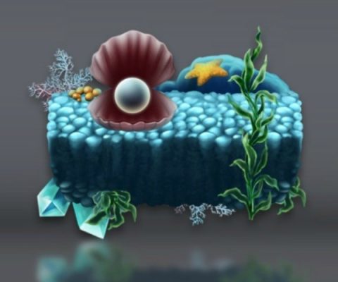 Underwater Level Platform game art