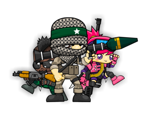 Royalty Free Game Art Characters - The Guerrillas