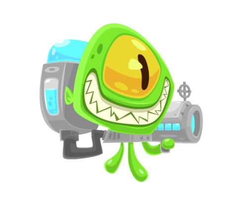 Tenticle Alien Royalty Free Game Art