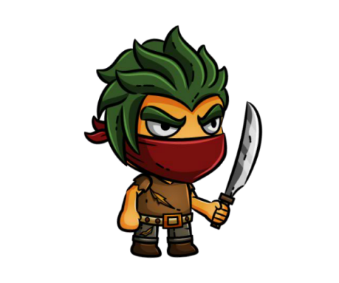 thug royalty free game art character